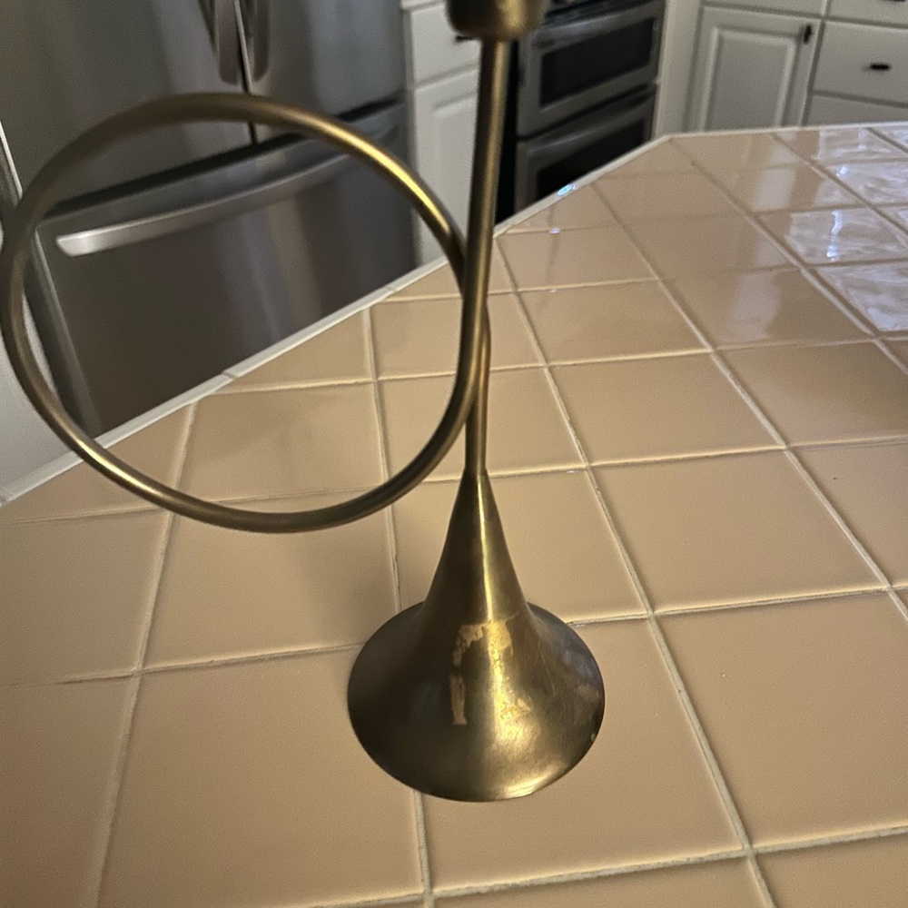 Vintage Brass Horn Decor